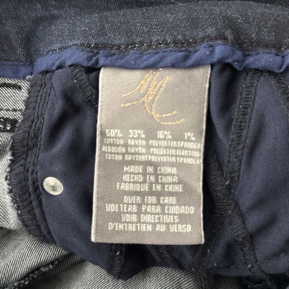 Melissa McCarthy x Seven 7 Jeans Womens 8 Blue Crop Jean Skinny Dark Wash Casual - Picture 6 of 7